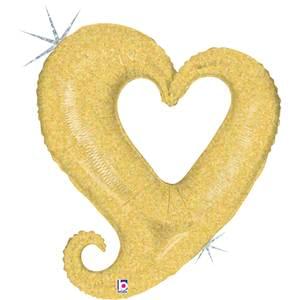 37" Valentine's - Chain of Hearts Gold