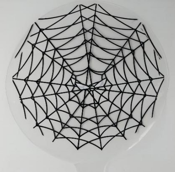 Clear Bobo Balloons With Spider Web- 18 Inch