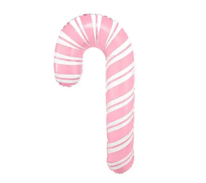 16" Candy Cane - Pink and White
