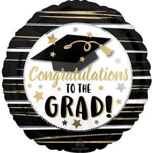 18" Graduation Foil - Congratulations to the Grad (Round)