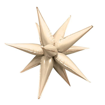 26" Foil Balloon Starburst - Cream