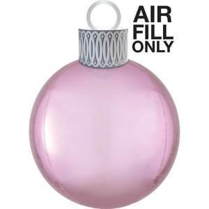 15" Pastel Pink Orbz - Air Fill Ornament