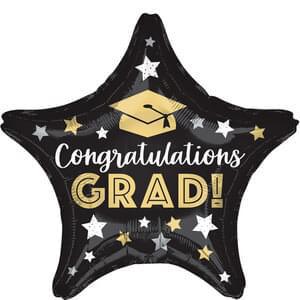 34" Graduation Foil - Congratulations Grad Star
