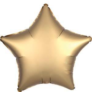19" Gold Satin Luxe Star Shape Foil
