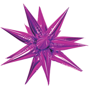 26" Foil Balloon Starburst - Fuchsia