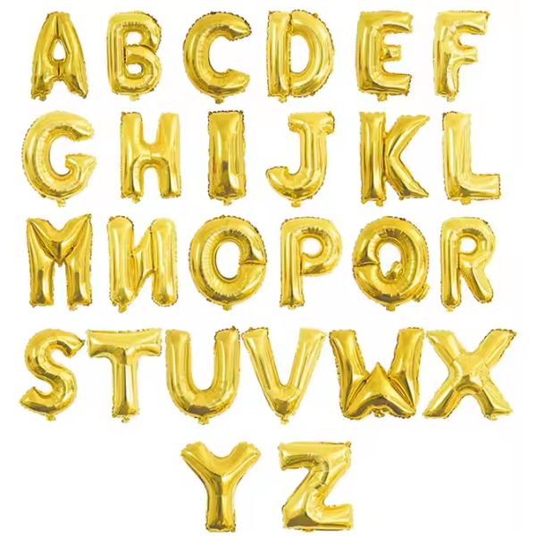 16" Gold Letter