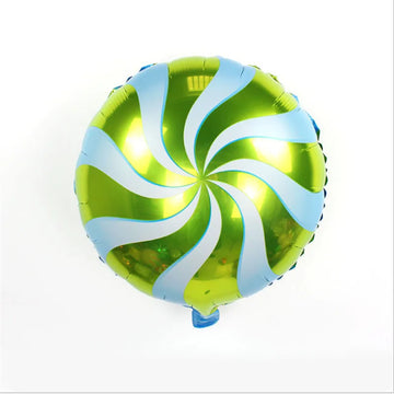 Green Peppermint Swirl Balloons