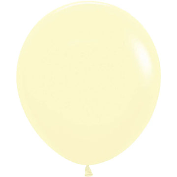 Pastel Matte Yellow - 18 inch Sempertex 25 count