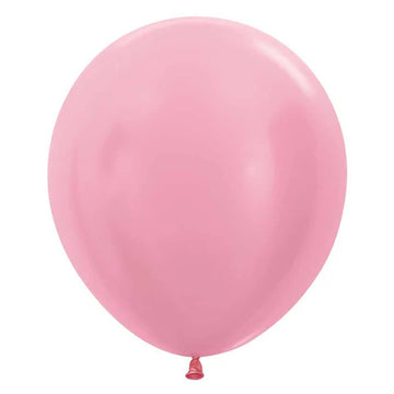 Satin Pink Pearl - 18 inch 6 count Sempertex