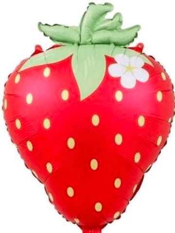20" Strawberry Red with white flower