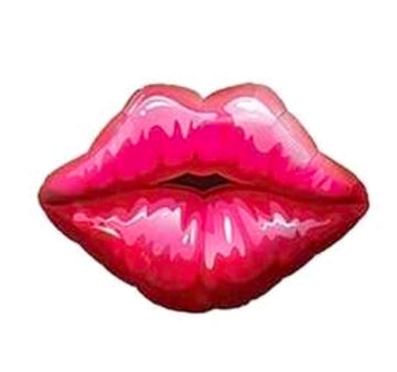 28" Red Lips Balloons