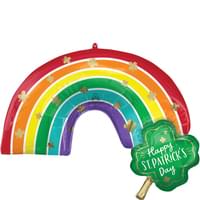 31" St. Patrick's Day Rainbow Super Shape