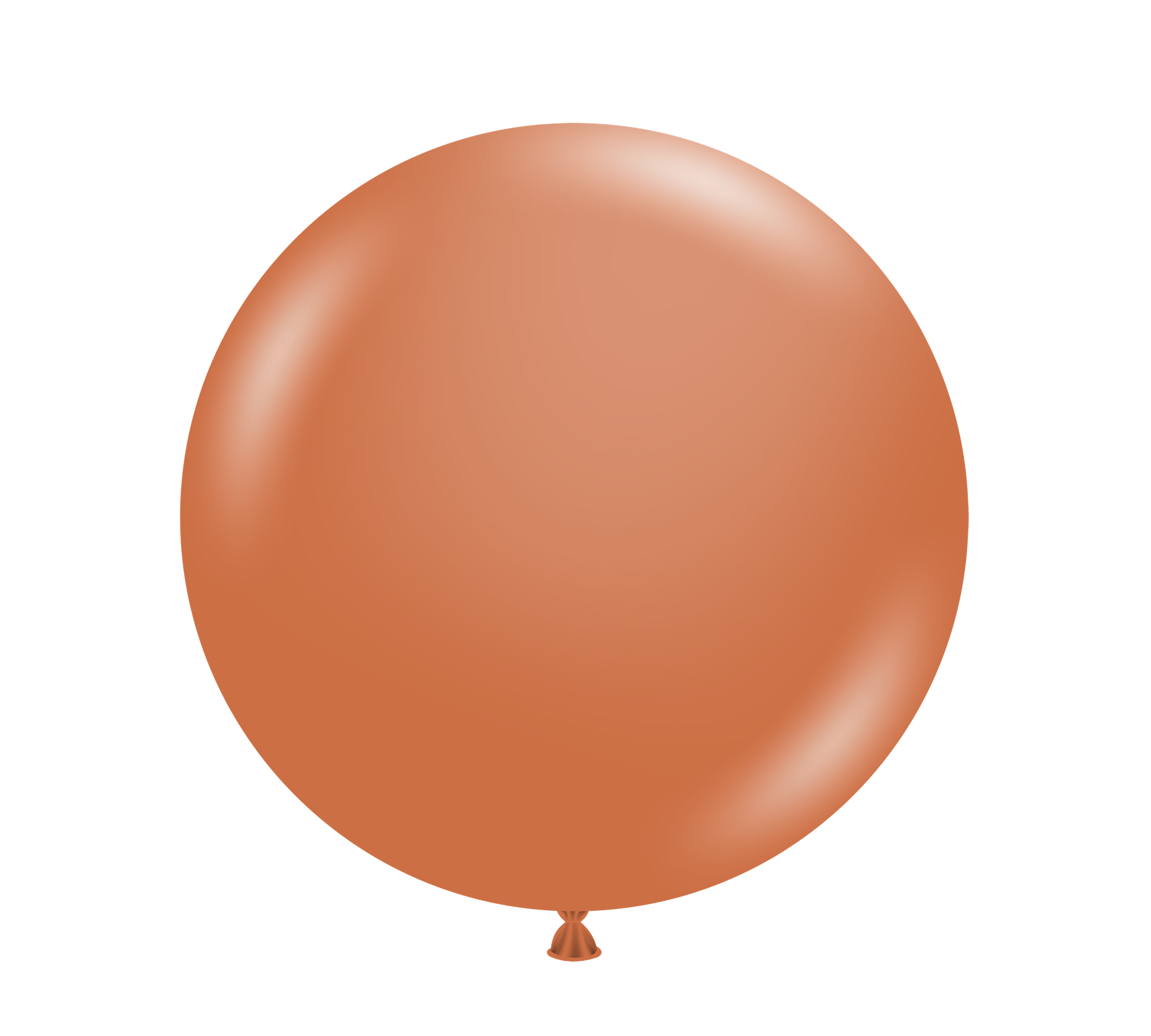Burnt Orange - 11 inch Tuftex 50ct unpackaged